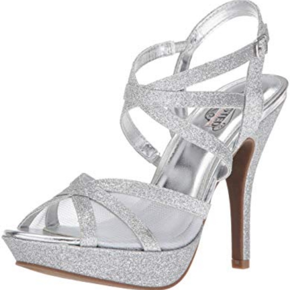 Unlisted Hour Friend GL Silver Heeled Sandals